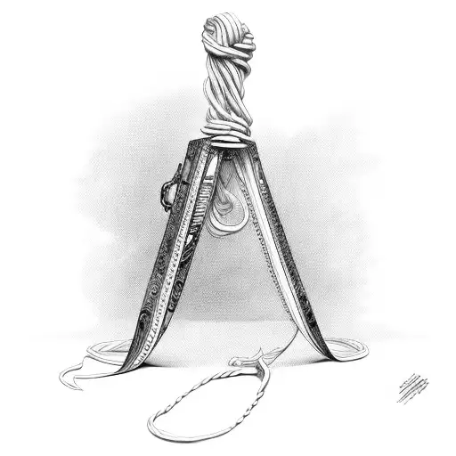 noose tattoo design idea