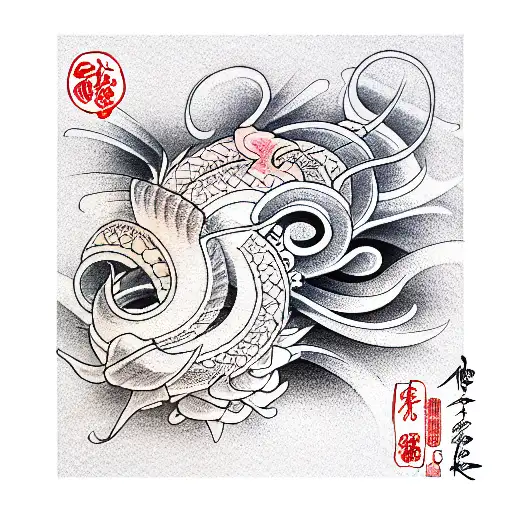 9 tomoe tattoo design idea
