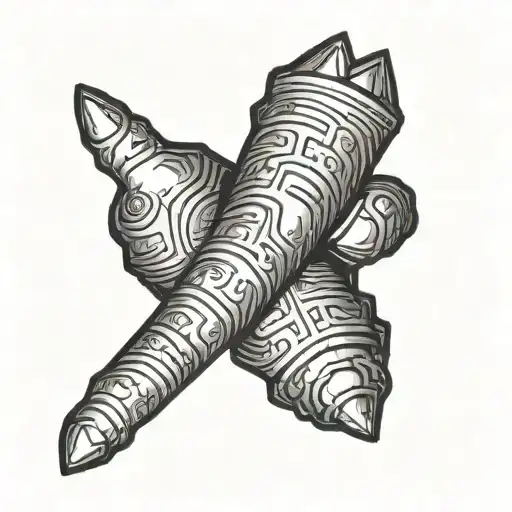 middle finger tattoo design idea