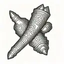 middle finger tattoo design idea