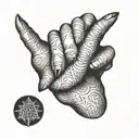 middle finger tattoo design idea
