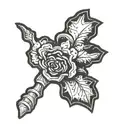 middle finger tattoo design idea