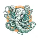 manga tentacle wrapped tattoo design idea