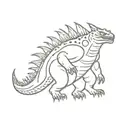 godzilla and mothra  tattoo design idea