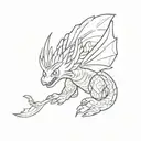 godzilla and mothra  tattoo design idea