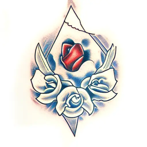 donor blood tattoo design idea