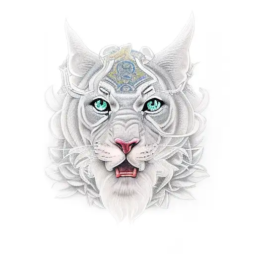 illuminated by God tattoo design idea