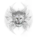 illuminated by God tattoo design idea