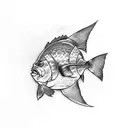halibut fish  tattoo design idea