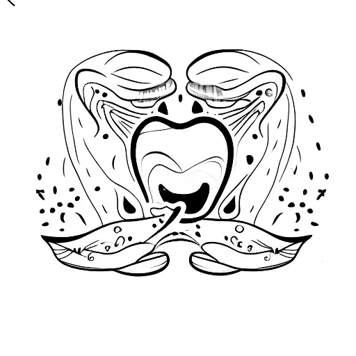 tooth  tattoo design idea