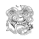 tooth  tattoo design idea