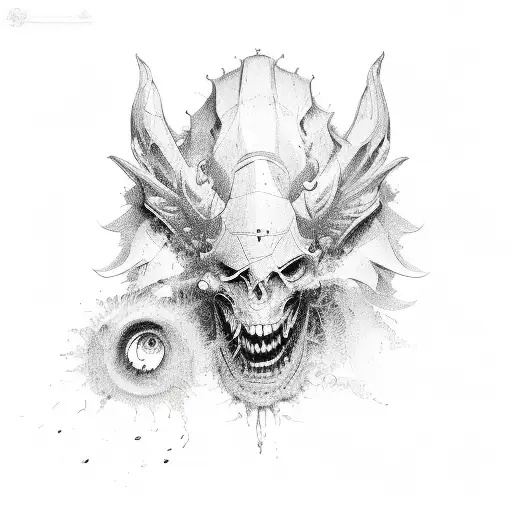 Marine tattoo design idea