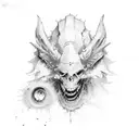 Marine tattoo design idea