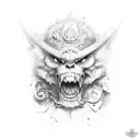 Marine tattoo design idea