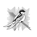 Swallow Bird tattoo design idea