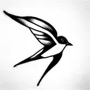 Swallow Bird tattoo design idea