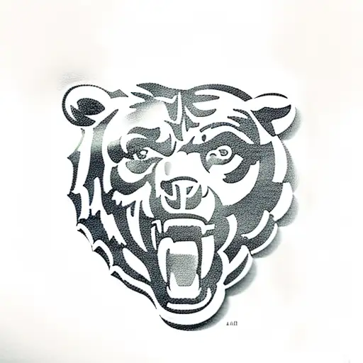 Chicago bears tattoo design idea