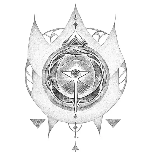 Tree of Life,  all seeing eye , ankh tattoo design idea