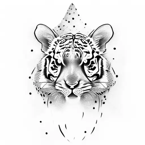 Bunny, Cheeta, Tiger, Chipmunk tattoo with roses tattoo design idea