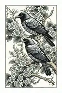 There will be ravens in the forest filled tattoo design idea