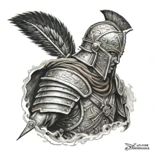 sparta warrior tattoo design idea