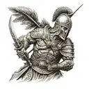 sparta warrior tattoo design idea