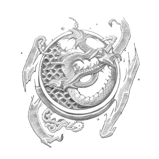 dragonball z tattoo design idea