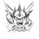 dragonball z tattoo design idea