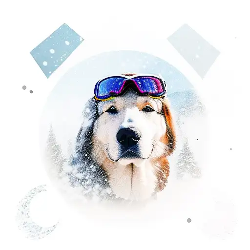 sleeve, dad of daughters, skiing, outdoors, Utah, love dogs tattoo design idea