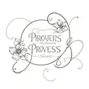 PROVERBS 31:3 tattoo design idea