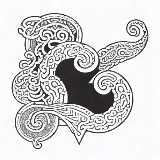 number 25 cartell sryle tattoo design idea