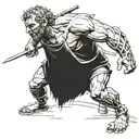 David and Goliath tattoo design idea