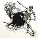 David and Goliath tattoo design idea