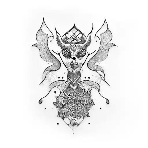 Sankta Barbara tattoo design idea