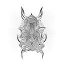 Sankta Barbara tattoo design idea