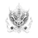 Sankta Barbara tattoo design idea