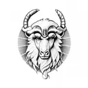 aries ramming through heart tattoo design idea