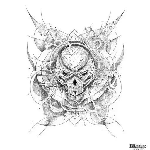 chaos that turns into brilliance  tattoo design idea