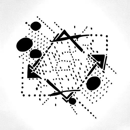 chaos that turns into brilliance  tattoo design idea