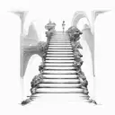 stairs to heaven  tattoo design idea