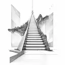 stairs to heaven  tattoo design idea