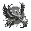 Incorporate a phoenix rising from the ashes to represent the resilience and ambition of an entrepreneur tattoo design idea
