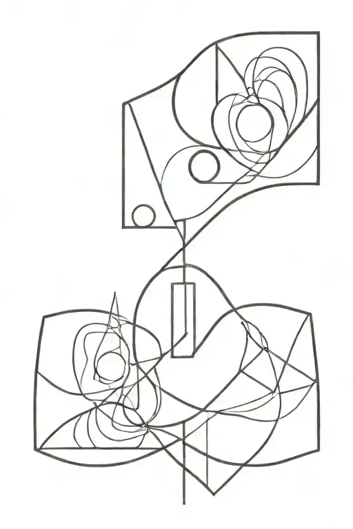 Orthodox Abstraction tattoo design idea