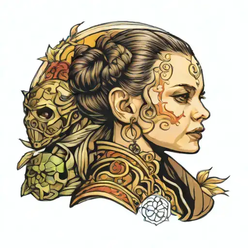 padme star wars tattoo design idea