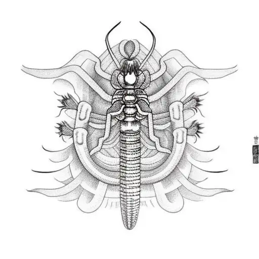 lycoris with scolopendra tattoo design idea