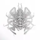 lycoris with scolopendra tattoo design idea