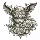 glass child tattoo design idea