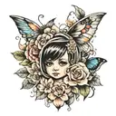 glass child tattoo design idea
