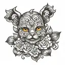 glass child tattoo design idea