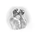 Gay couple tattoo design idea
